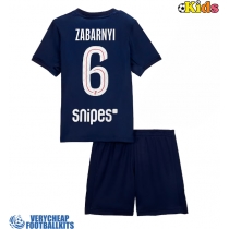 Paris Saint-Germain Illia Zabarnyi #6 Replica Home Minikit 2025-26 Short Sleeve (+ pants)